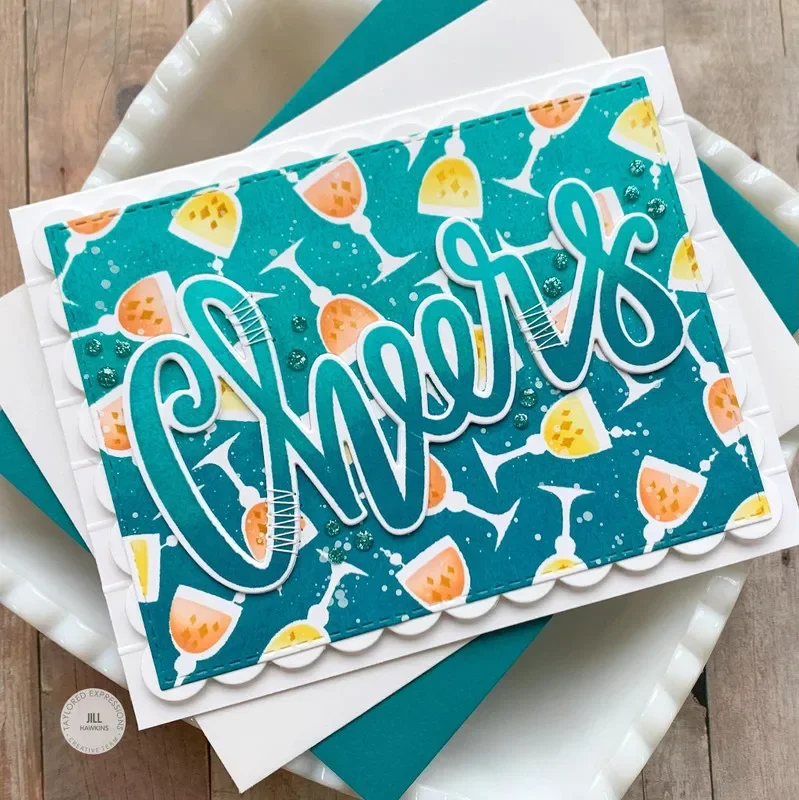 HELLO IT'S ME CLING & CLEAR COMBO Metal Cutting Dies and stamps DIY Scrap booking Card Stencil Paper Cards Handmade Album Stamp