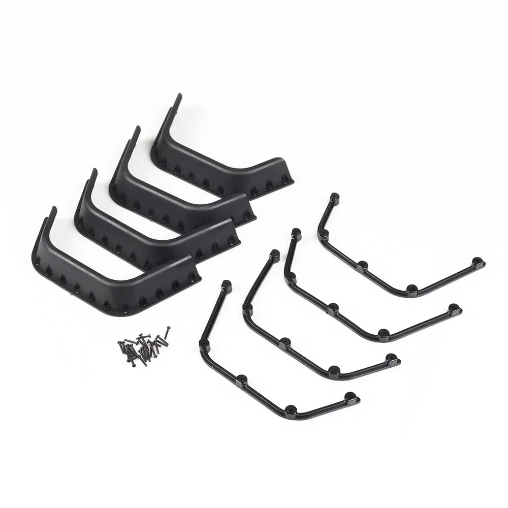 Widen Plastic Rubber Fender Flares for 1/10 RC Crawler RC4WD D90 D110 Defender Body Shell Upgrade Parts