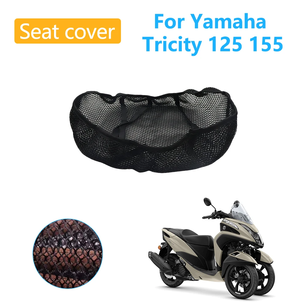 

For Yamaha Tricity 125 155 Tricity125 Motorcycle Accessories Mesh Breathable Seat Cushion Saddle Non-Slip Protection Seat Cover