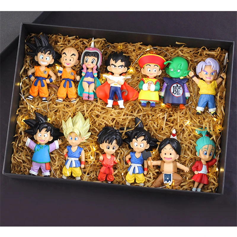 Dragon Ball Z Super Saiyan Son Goku Anime Figura Son Gohan Vegeta Broly Piccolo Majin Buu Set Action Figurine Modello Regali Giocattolo