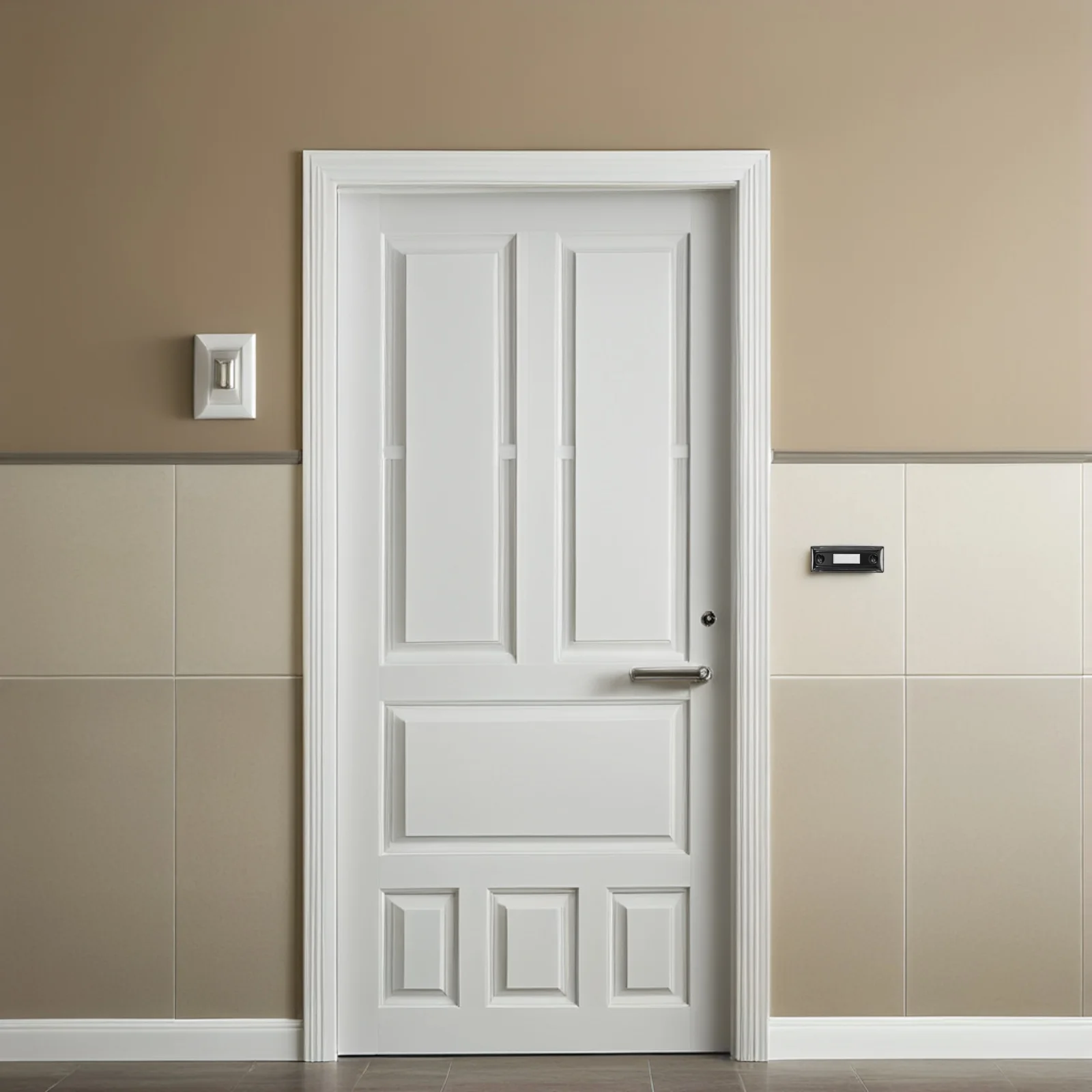 

Vintage Metal Doorbell Button Heavy Duty Wired Wall Mounted Universal Garage Door Switch Yellow Illuminated Retro Push For