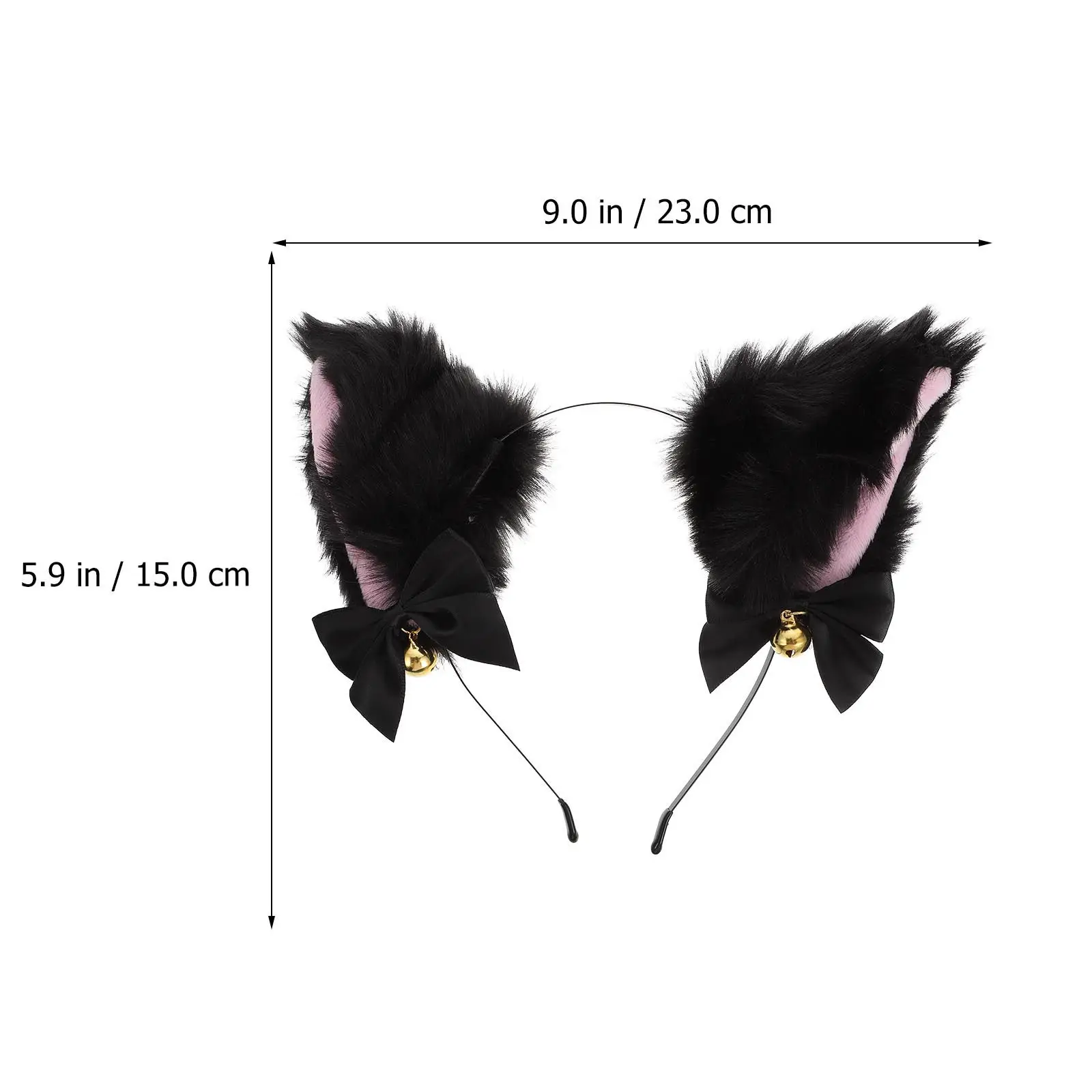 1Set Cat Ear Shape Headband Collar Stylish Festival Cosplay Supplies Decorative Hairband Costume Party Props Headband Collar