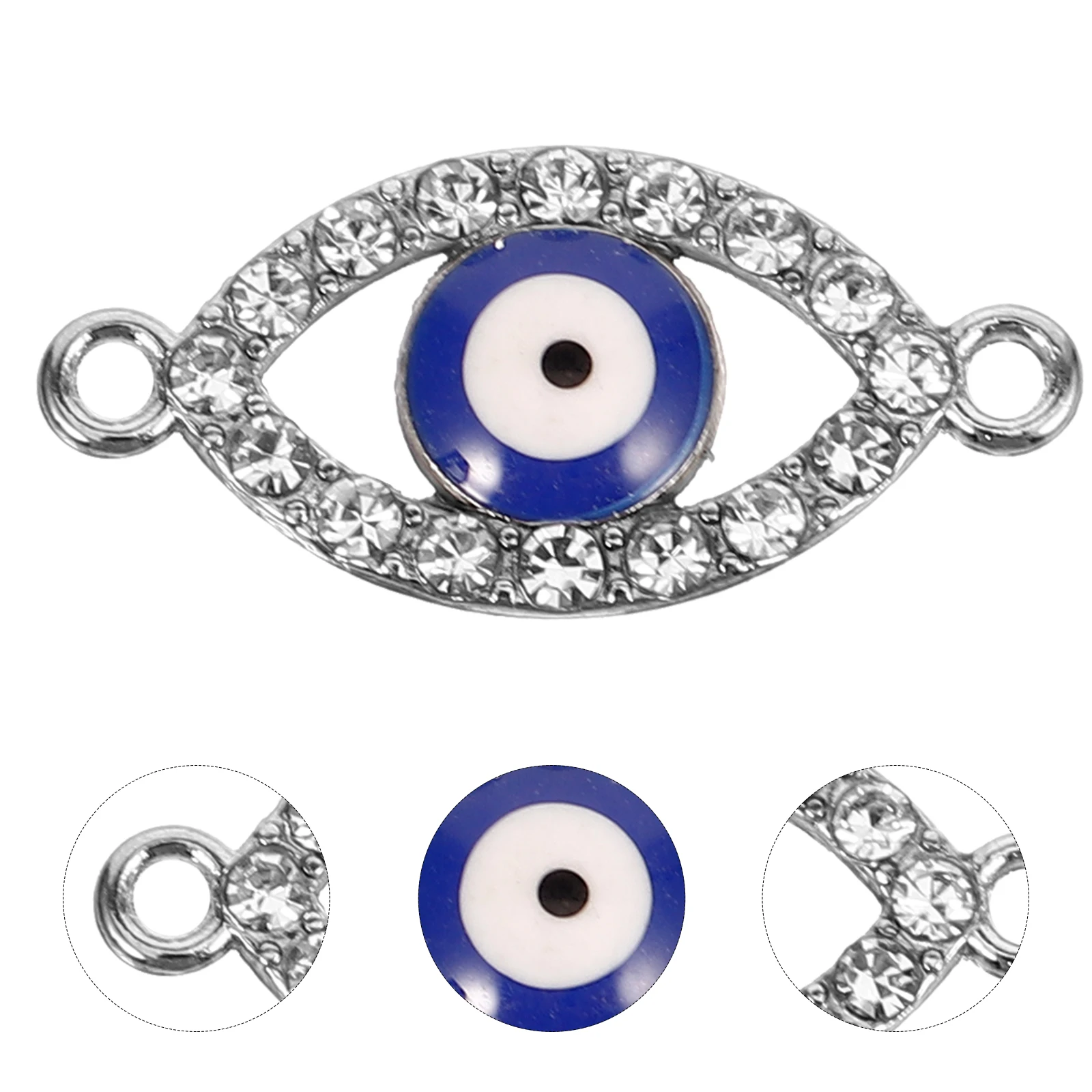 

20 Pcs 's Eye Pendant Jewelry Accessories Necklace Key Diy Bracelet Pendants Making Supplies Zinc Alloy Chain Charm