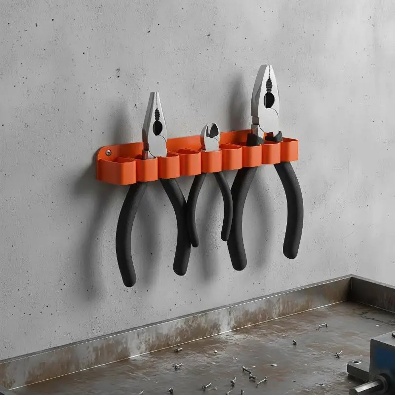Wall Mounted Plastic Wrench Organizer With 7/10 Slots Durable For Garage Workshop Tool Storage Home DIY Use
