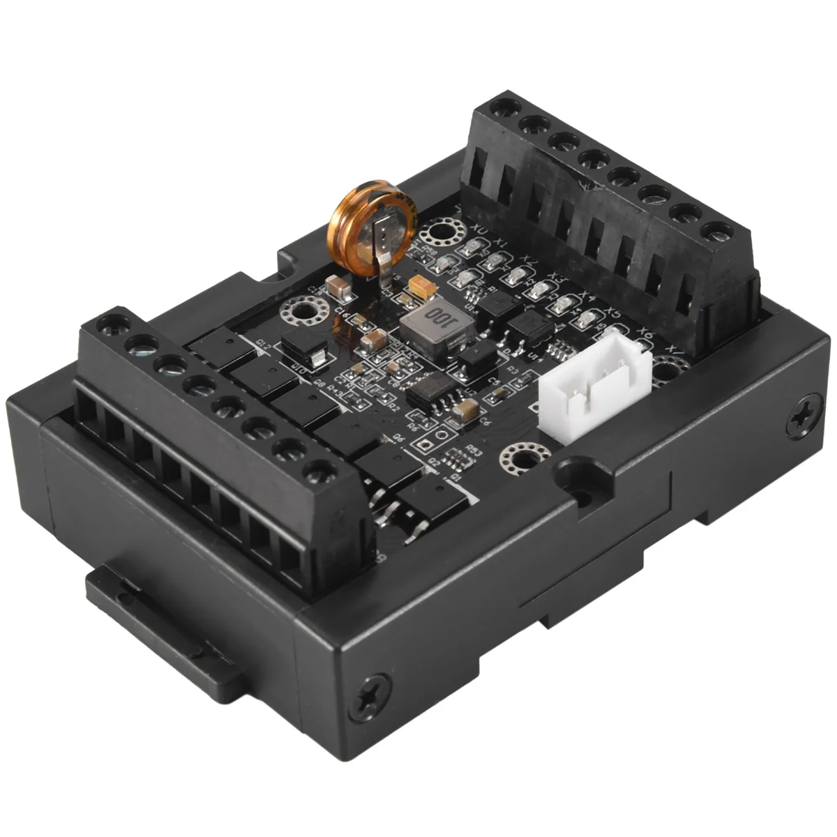 Controlador lógico programável plc dc 10-28v regulador plc FX1N-14MT placa de controle industrial controlador lógico programável