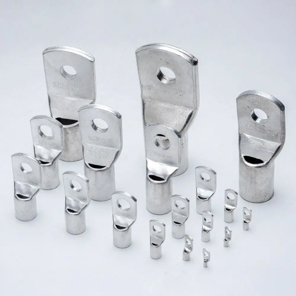 10Pcs SC Type Wire Nose Terminal Crimp 16-35mm2 6mm 8mm 10mm Cable Connector Kit SC16-6 SC25-6 SC35-6 Bolt Hole