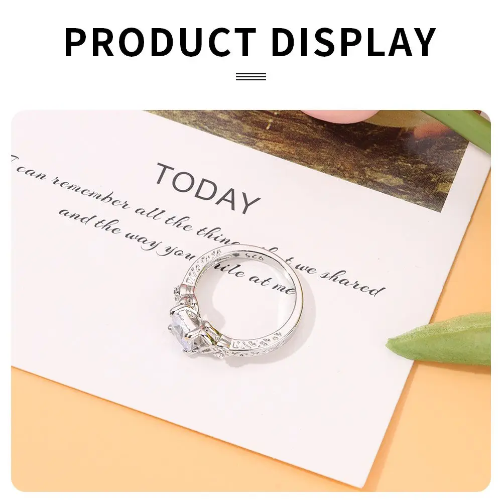 Простота свадьбы на годовщину, женское изысканное ювелирное кольцо с цирконом и бриллиантом, серебро 925 пробы