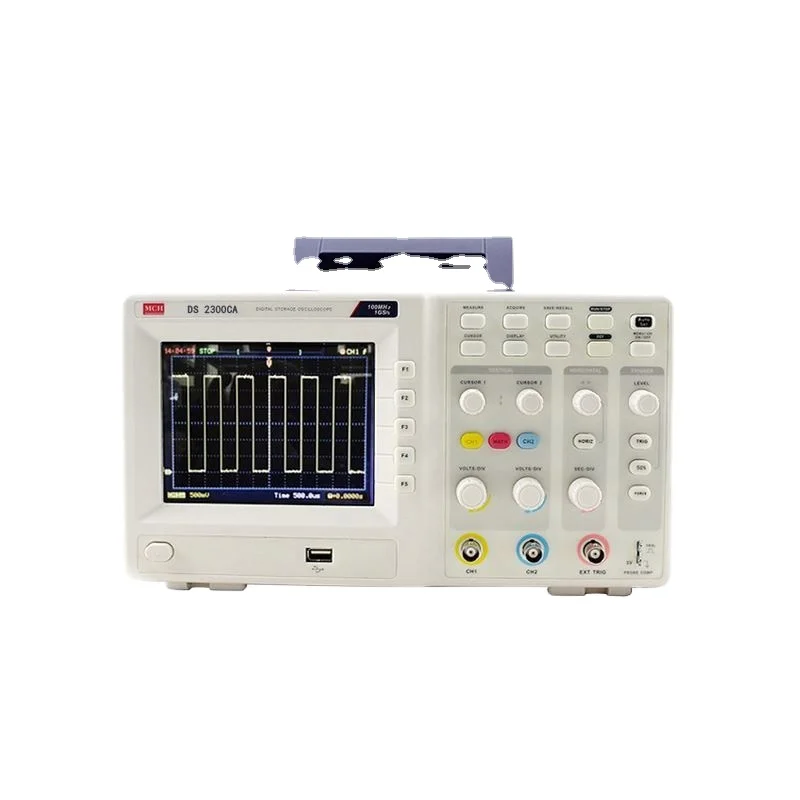 

Lab Use Color Display 1GS/s 3 channel 300MHz USB Digital Oscilloscope DS-2300CA