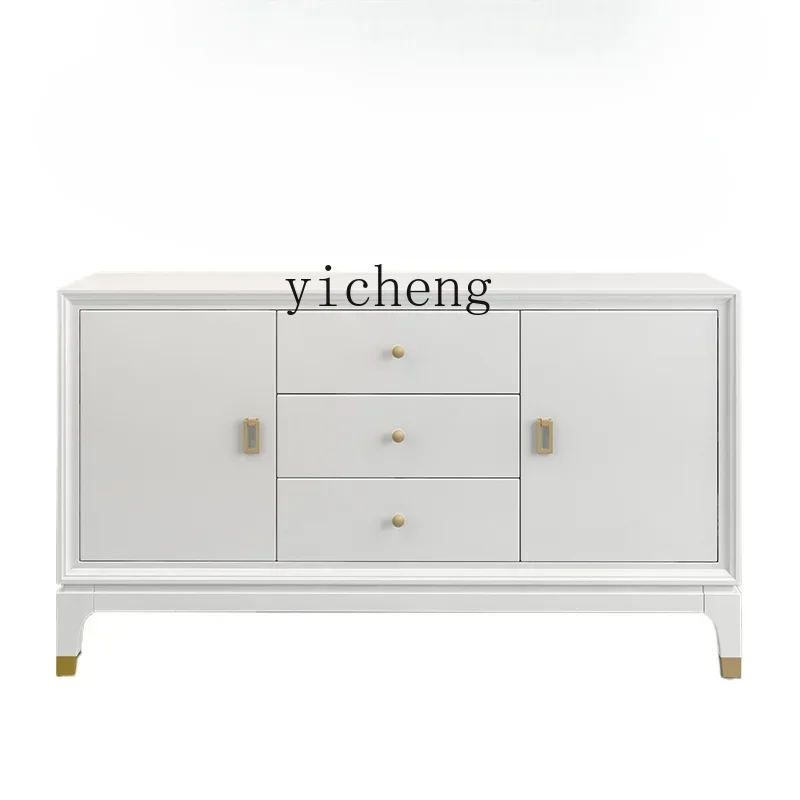 c9.21-TV Bench for Bedroom Small Apartment Modern Heightened Floor Cabinet Master Bedroom Storage Bed Front Cabinet