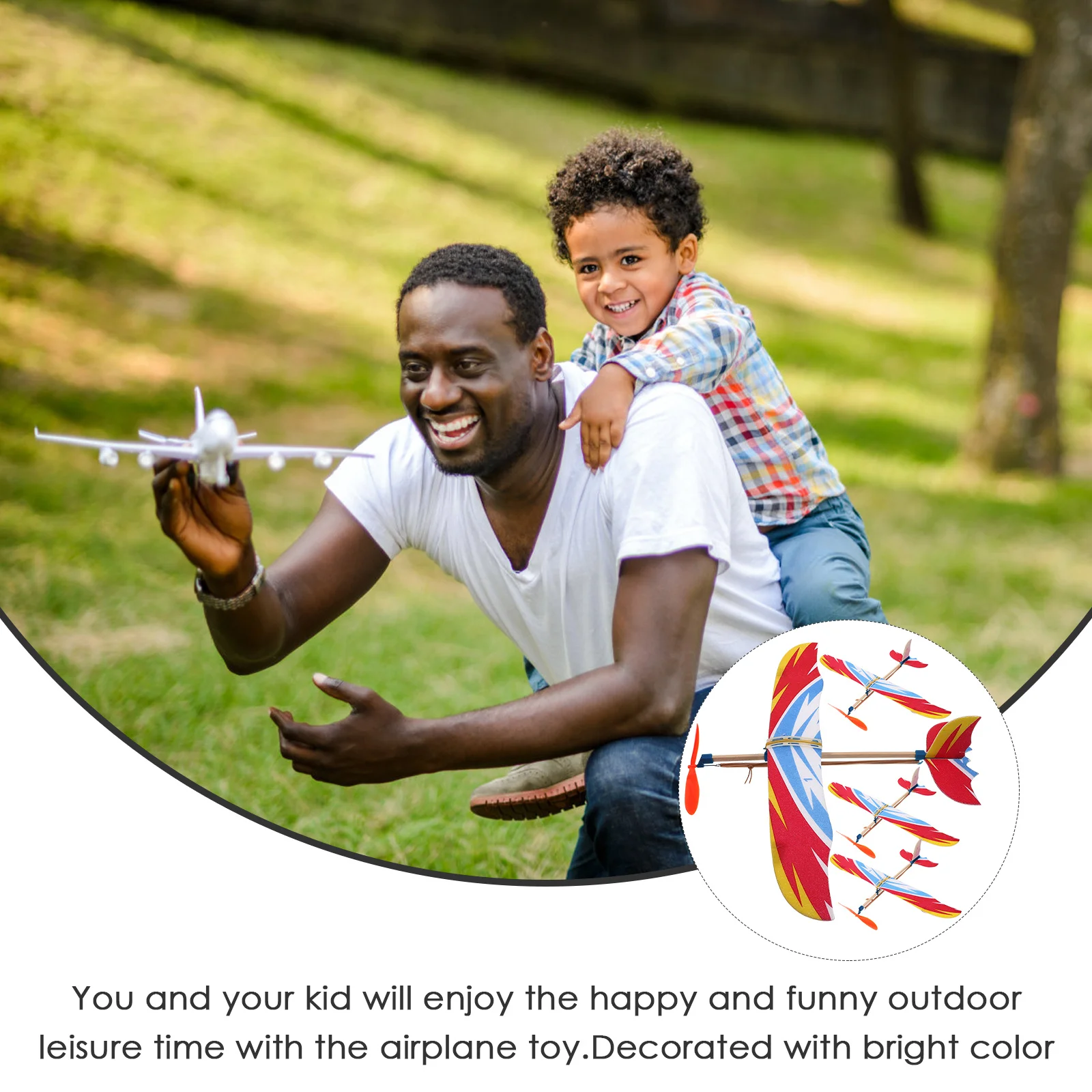 

4Pcs Creative Children Science Airplane Foam Glider Lightweight Planes Outdoor Leisure Educational Plane Set Children Planes Toy