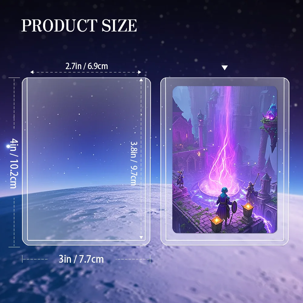 35PT latest high quality card holder,  Each piece has a protective film on both sides,  suitable for all kinds of trading cards