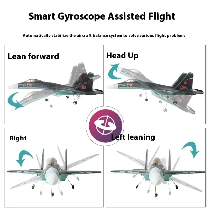 Spot-avión de combate Qf009 de cuatro canales, planeador de espuma de ala fija, modelo de avión de Control remoto para principiantes, juguete para niños, nuevo, Su-35