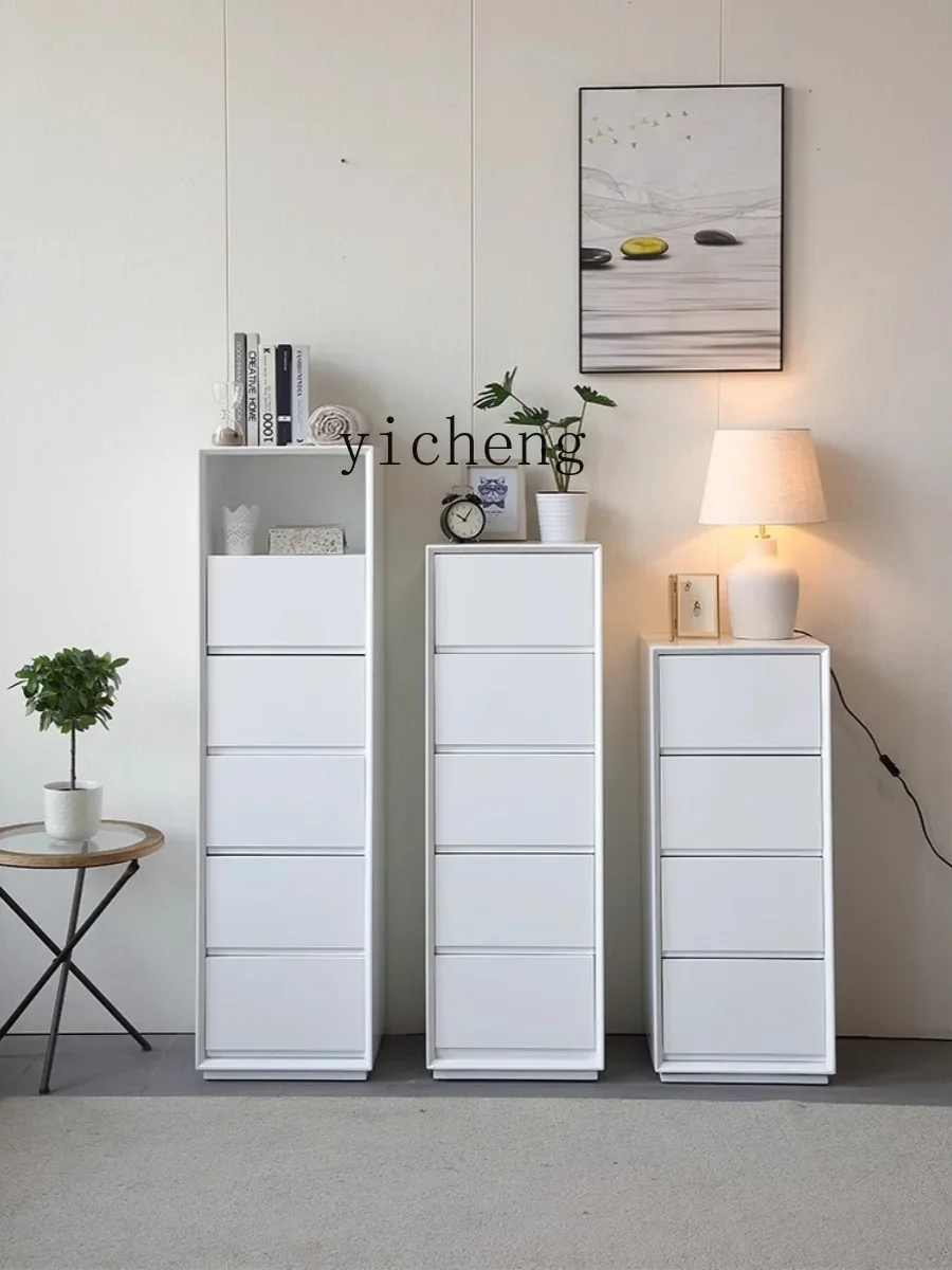 Living Room Paint Chest of Drawer Storage Organizer Bed Front Cabinet Five-Bucket Cabinet Clothes Closet Bedroom