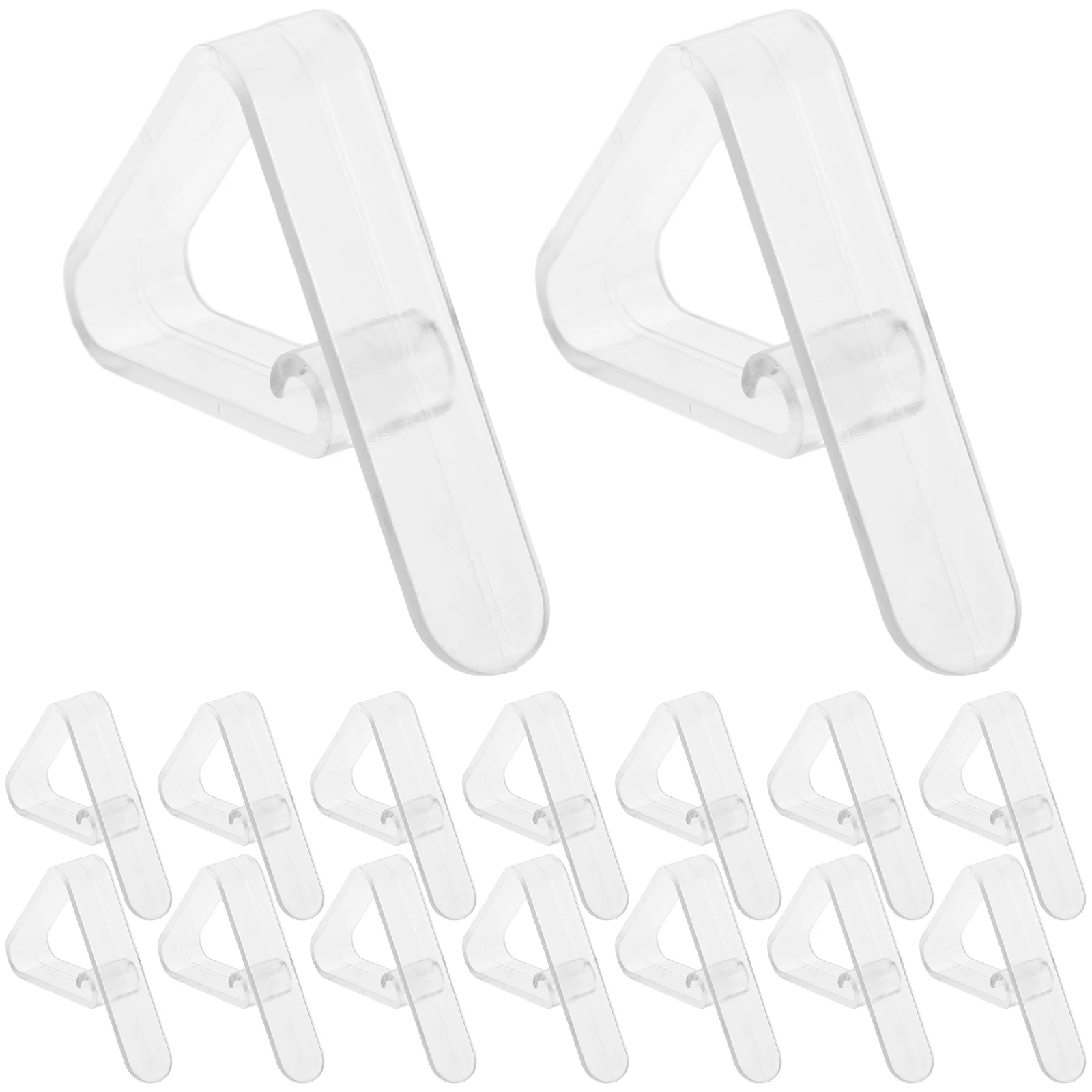 

16 Pcs Clear Tablecloth Clips Non Slip ABS Plastic Anti Wind Outdoor Picnic Banquet Restaurant Buffet Table Cover Clamps Fixing