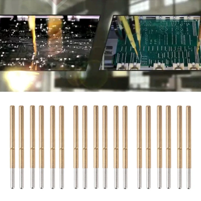 100 шт. пружинные тестовые контактные щупы из латуни из нержавеющей стали с круглой головкой Pogo P125-J