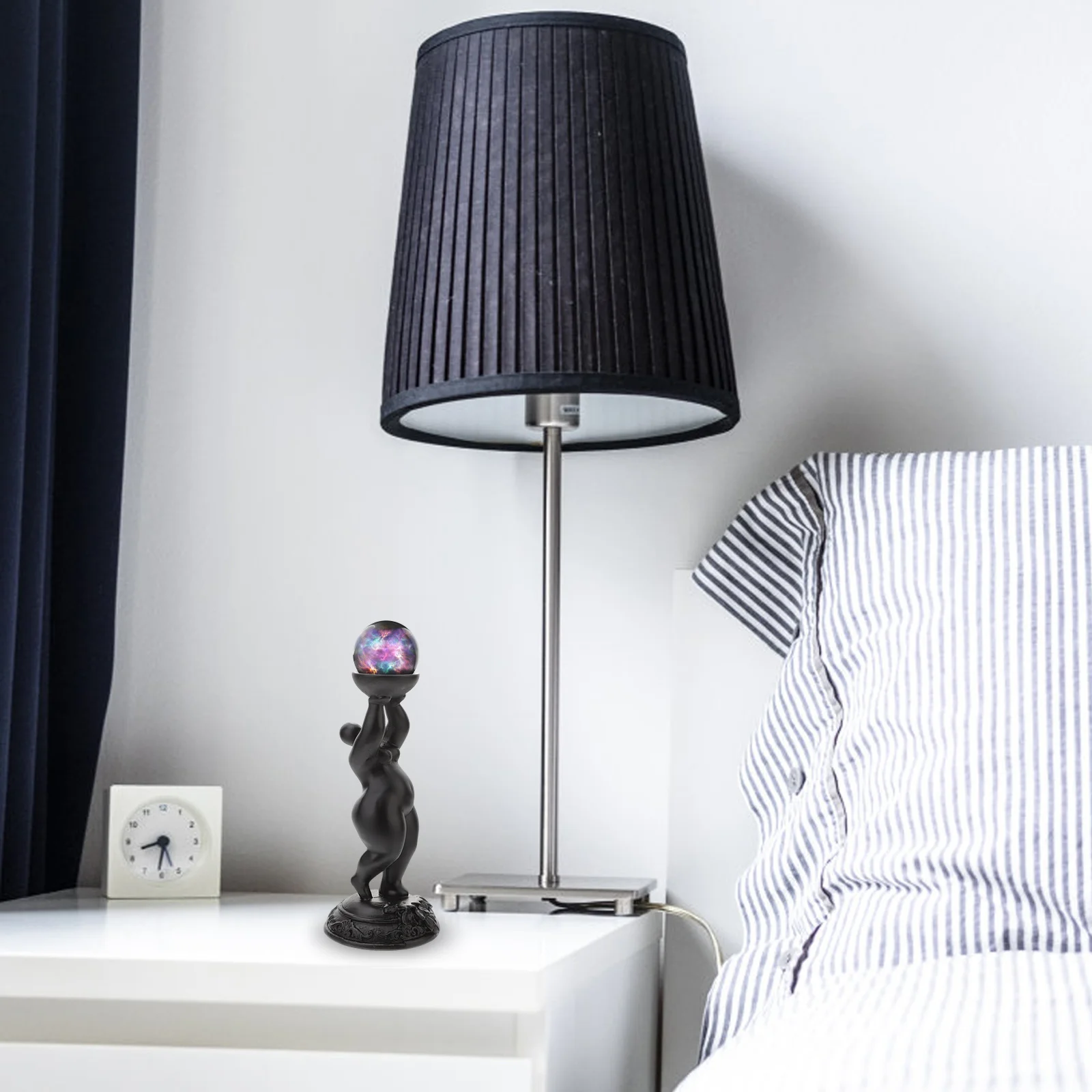 

1Pcs Resin Decorative Craft Statue Sculpture Crystal Ball Base for Tabletop Decor Functional Artistic Display Stand