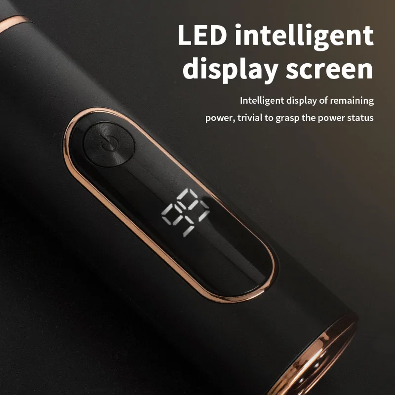 Новинка, Мужская электрическая бритва для красоты WAIKIL с аккумулятором и ЖК-дисплеем, профессиональная электрическая бритва с плавающей головкой