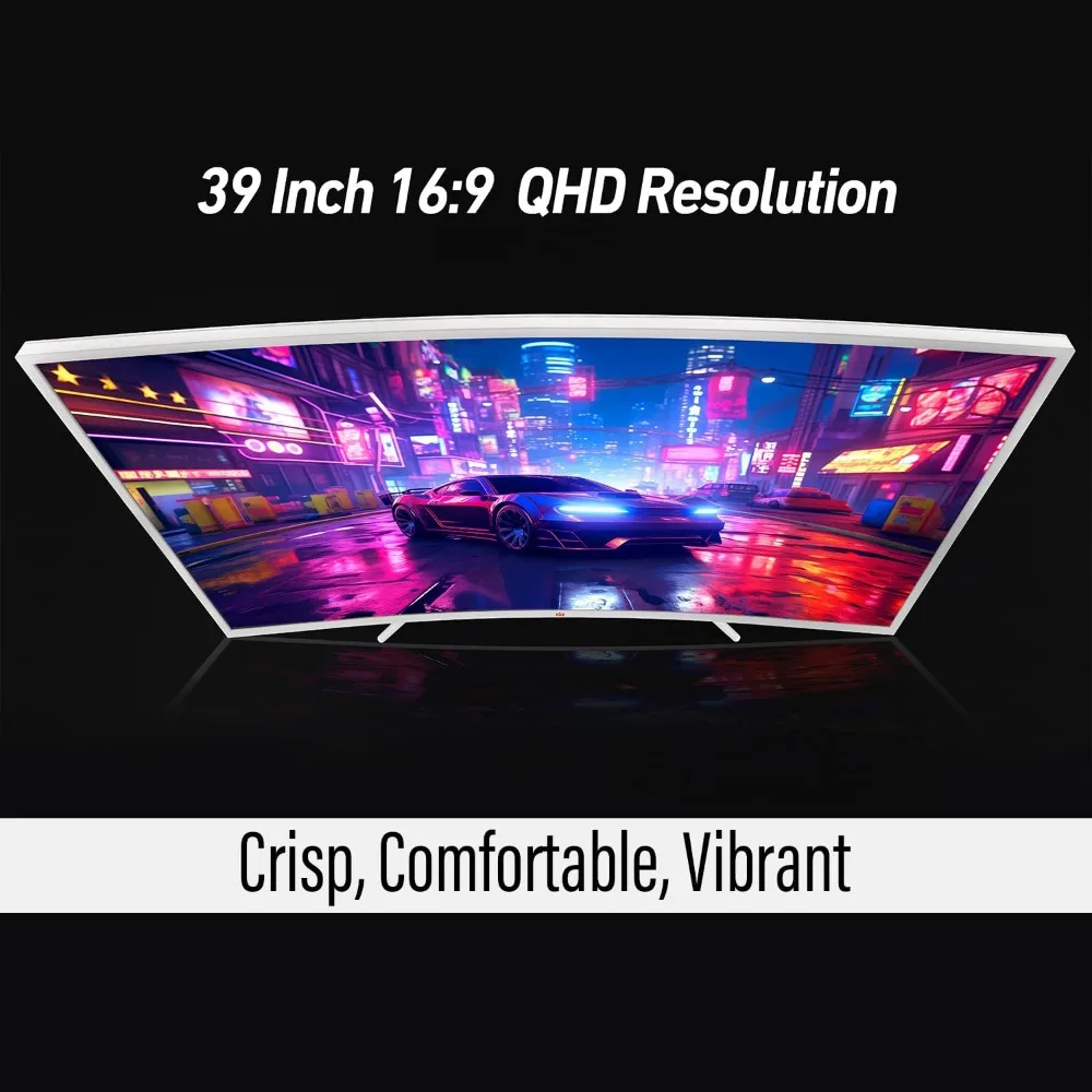 39 Curved Ultrawide Gaming Monitor, 2560 x 1440, HDR400, 165 Hz, 99% sRGB, HDMI 2.0, DP 1.4