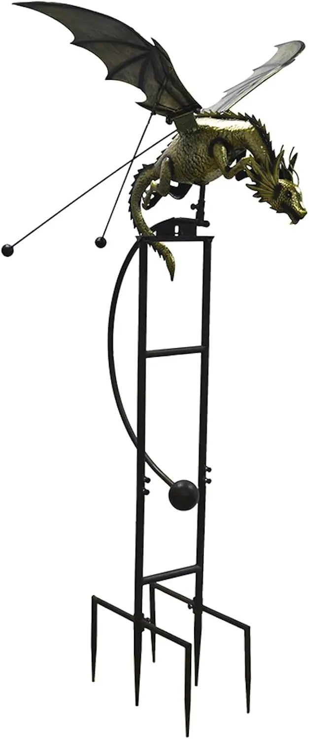 Red Carpet Studios Outdoor Sculpture - Balancing Kinetic Garden Stake Rocker, 69.5