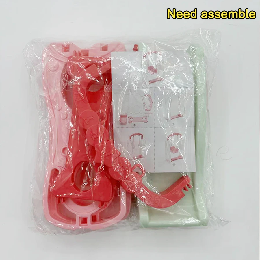 Park Schommel Voor 5.5 ''Prinses Pop Speelhuis Speelgoed Glijbaan En Schommel Thema Ideaal Cadeau Voor Kinderen Pop Accessoires, Moet Monteren