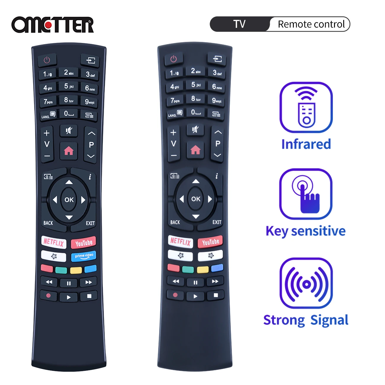 RC4390 RC4390P F39HD19BSM F43SUHD19 For Hyundai Hitachi VESTEL BUSH Various GOGEN NETFLIX You Tu be Smart LCD TV Remote Control