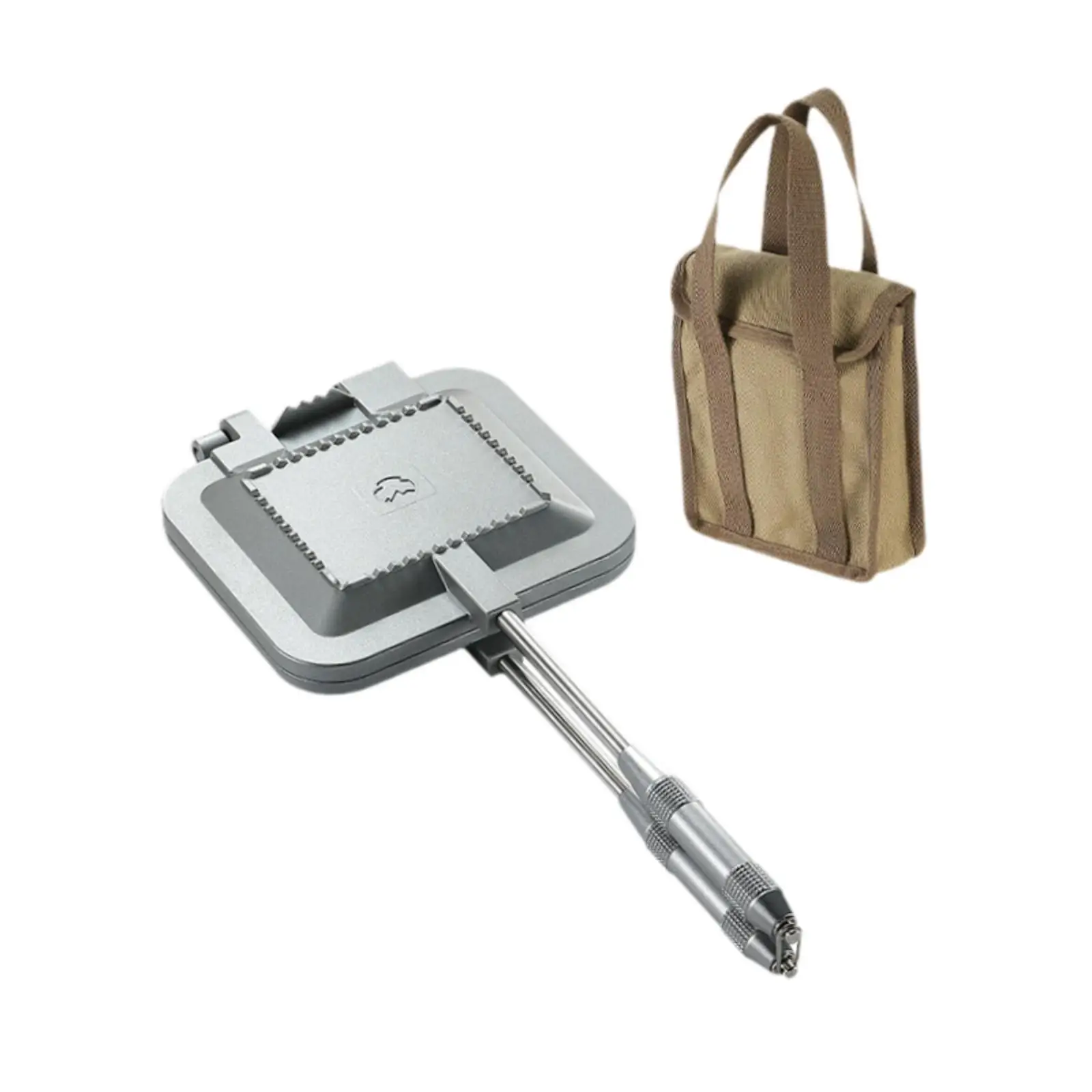 

Сэндвичница, гриль, посуда, портативная, прочная, с ручками, сковорода, алюминиевая сковорода с откидной крышкой для вечеринки, дома, кухни, Frittatas