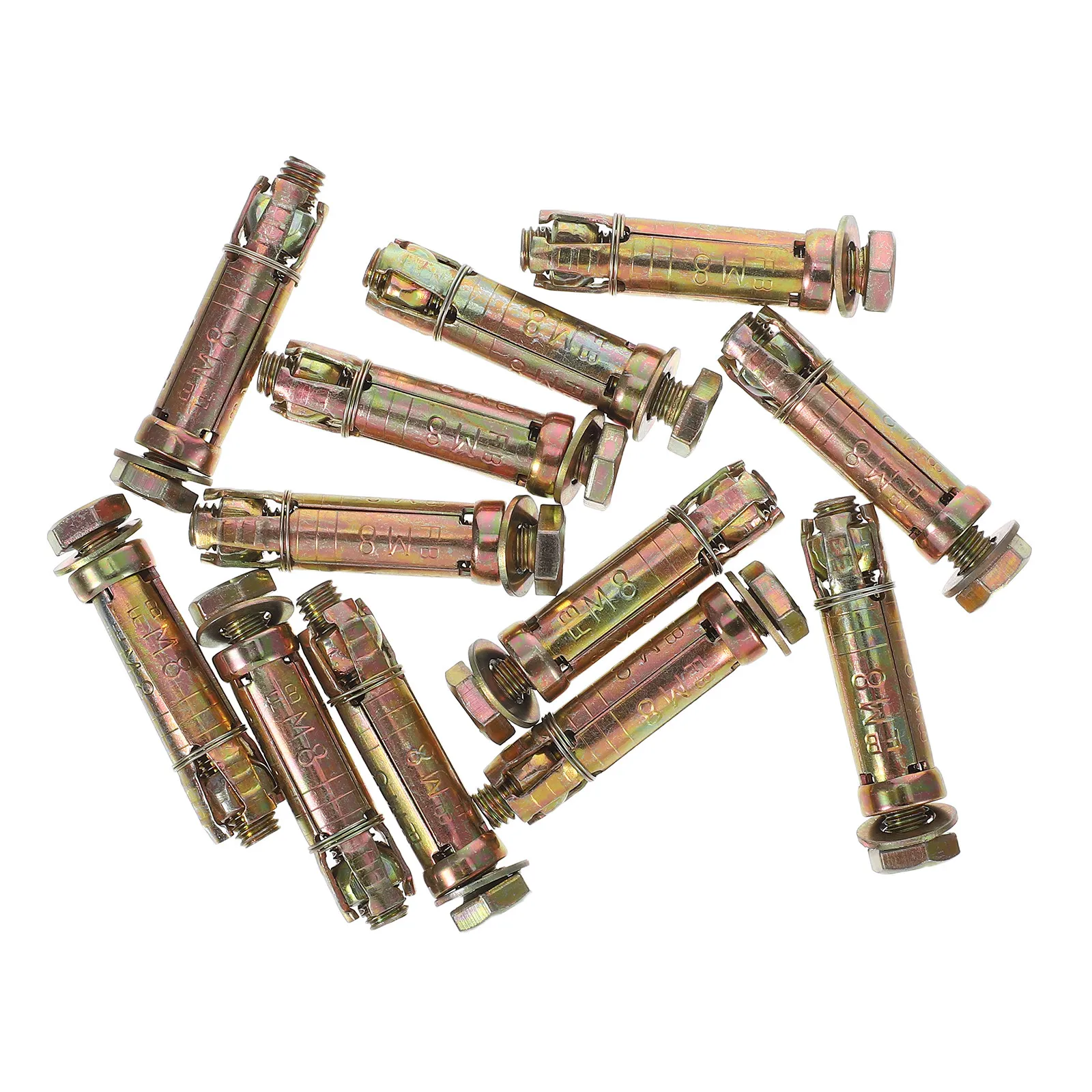 12Pcs Heavy-Duty Expansion Bolts Shield Anchor Secure Fastening for Concrete Masonry Professional Construction Renovation