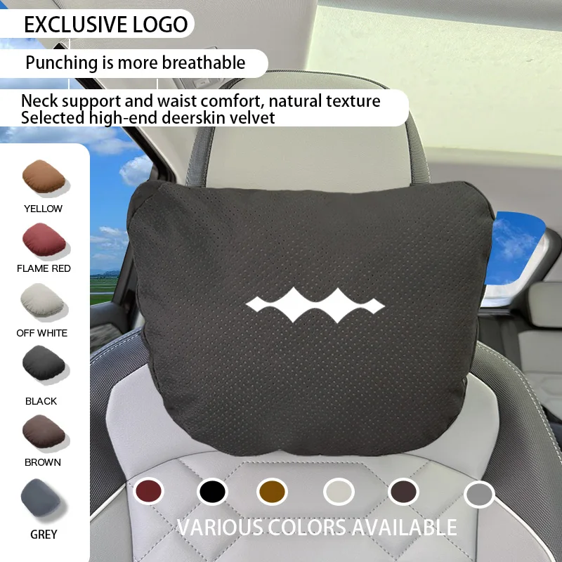 

Car Headrest Lumbar Support Pillow Spine Neck Pillow Seat For BYD FangChengBao Formula Leopard 5 6 8 3 7 Accessories Logo 2024
