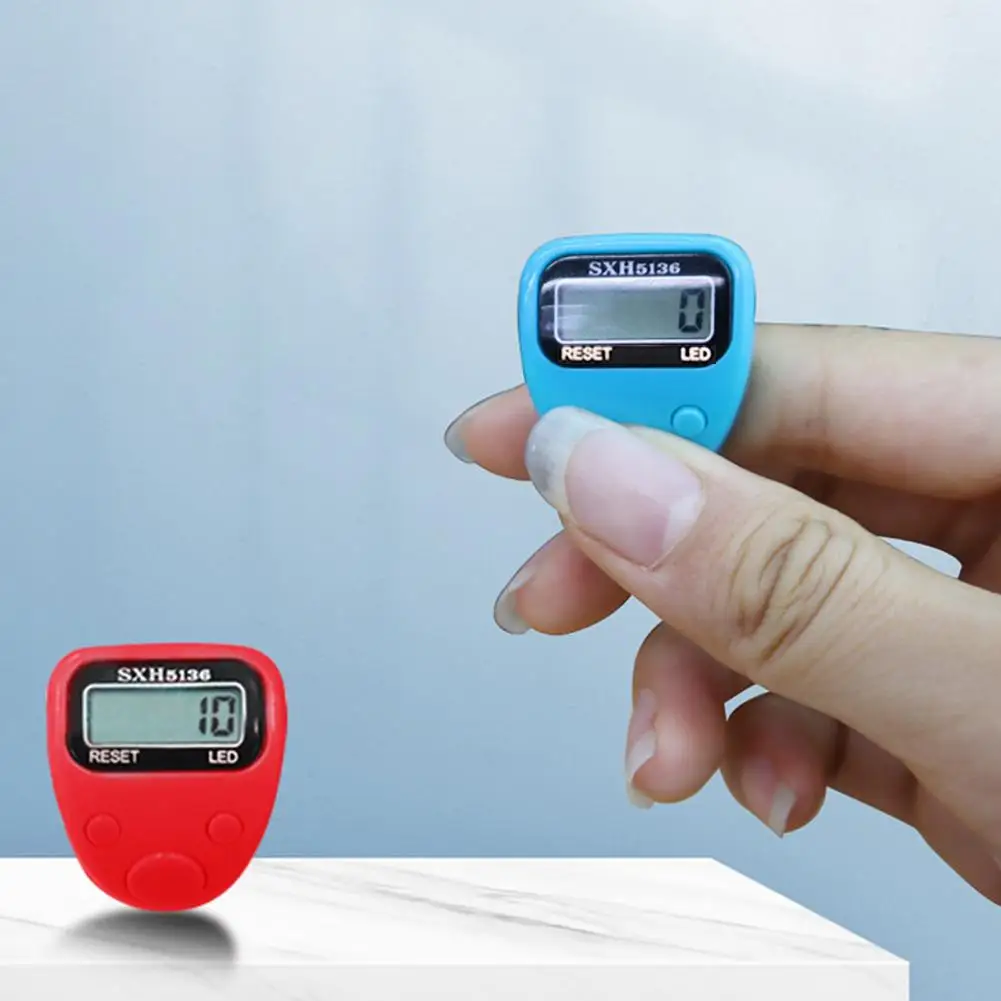 New Finger Counter LCD Electric Digital Display With Light Tally Counter Mini Shape Finger Counter Mini Stitch Counter