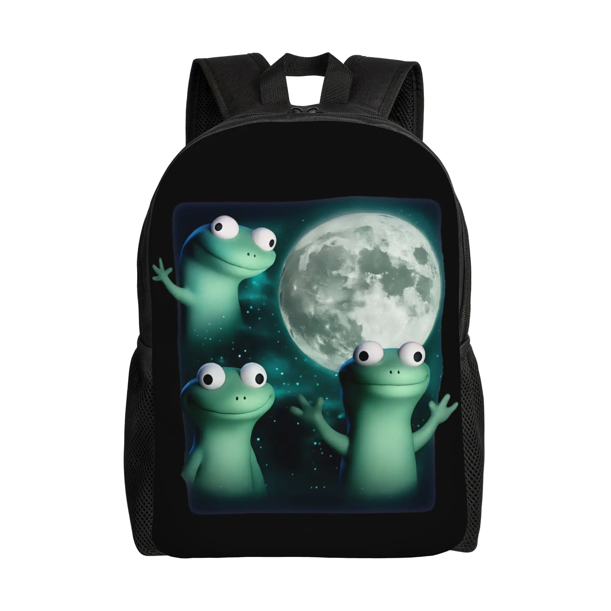 

Рюкзак Funny Hoppers Tom Lizard Meme The Moon, повседневный рюкзак для студентов, для работы на открытом воздухе, для мужчин и женщин, студенческая сумка через плечо