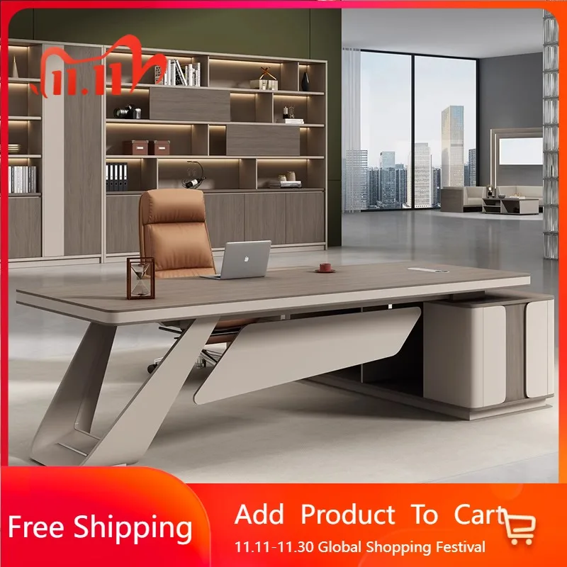 

Modern Computer Office Desk Adjustable Folding Standing Luxury Office Desk Organizers Design Escrivaninha Commercial Furniture