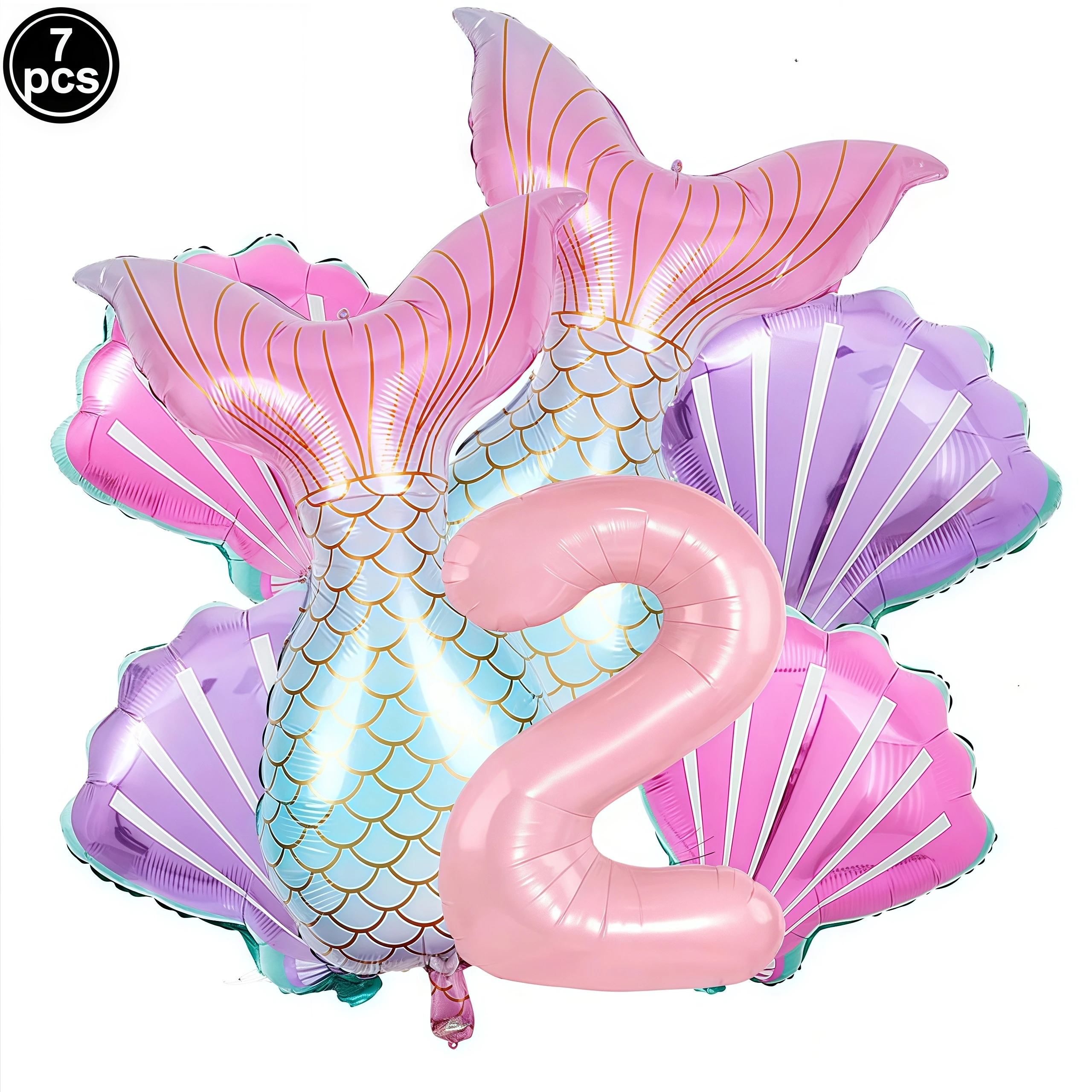 Mermaid Birthday Decorations Party Balloon Foil Balloons Mermaid Tail Balloon Colorful Mermaid Decor Birthday Party Supplies view 4
