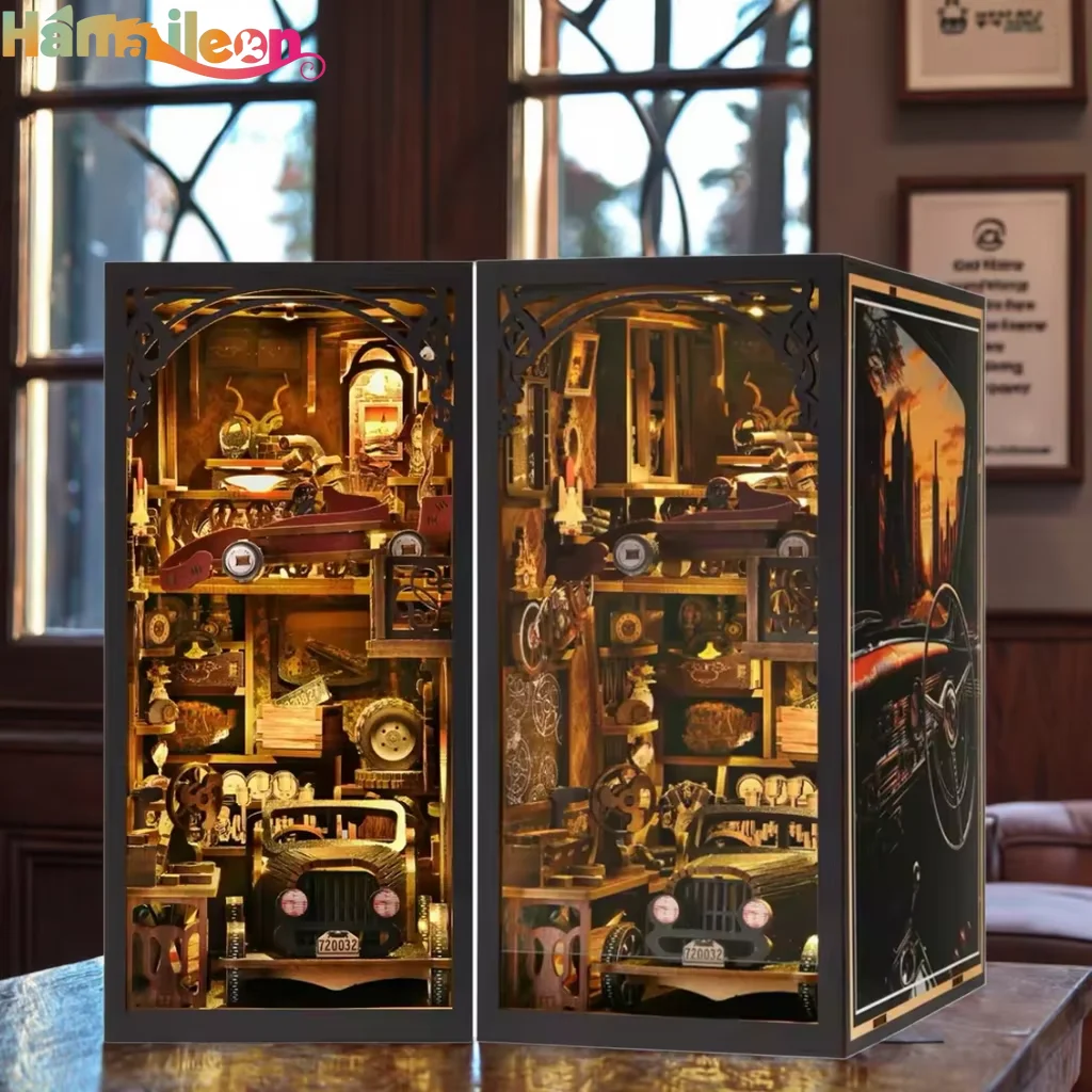 ハマイルオン 3D パズルキット、DIY 木製模型組み立てキット ミニチュアドールハウス、家の装飾木工クラフトギフト クリスマス誕生日用