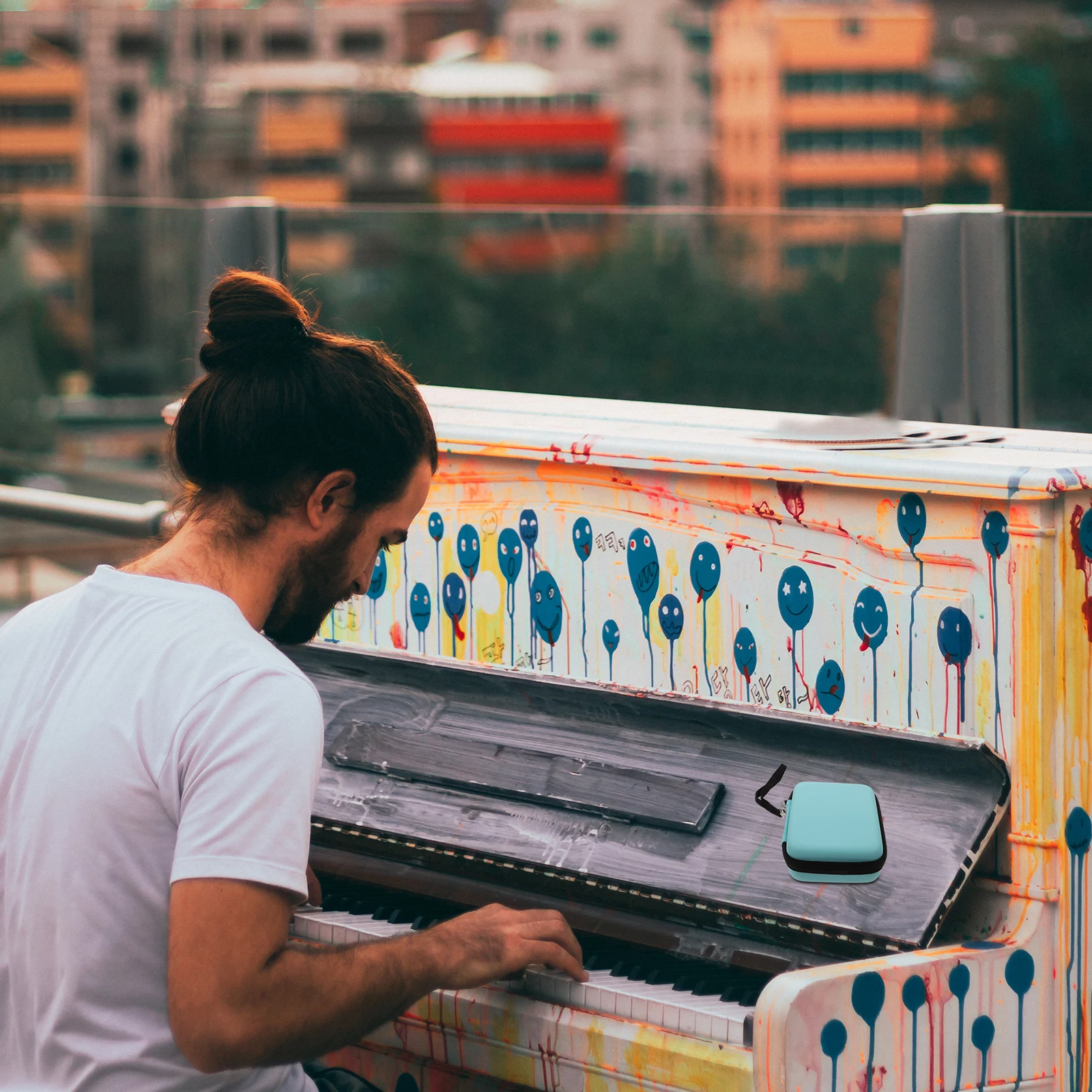 

Pick Storage Bag Guitar Case Container Pouch Plectrum Holder Picks Organizer for Box