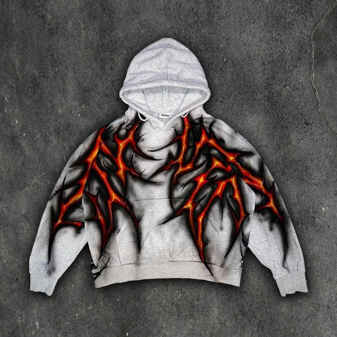 Y2K Women\'s Men\'s Hoodies Clothing Long Sleeve Pullover Sweatshirt Streewear Oversize Halloween tops Hooded Shirt kpop gothic