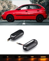 2x For SEAT Leon Ibiza 6L Ford Focus MK2 VW Golf 3 4 Lupo Passat Polo Dynamic Amber Side Marker Light Turn Signal Blinker Lamp