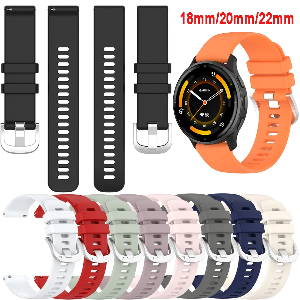 

BEHUA 18mm/22mm Watchband Strap For Garmin Venu 4 41mm/45mm Smartwatch Silicone Bracelet Accessories Correa Belt