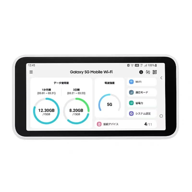 SCR01 Mobile 5G Pocket WiFi Router with Firewall VPN & WEP Encryption for SOHO Max 1000Mbps LAN Data Rate