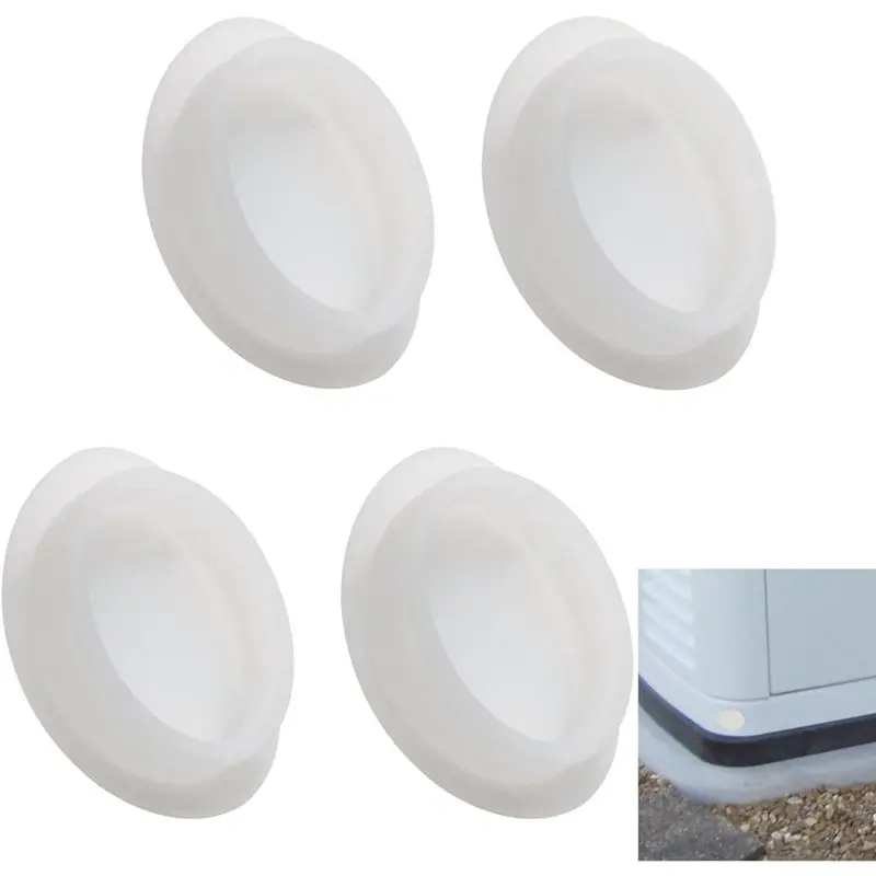 A27F-4Pc Hole Plug Kit For Air Cooled Whole House Generators -Base Hole Adapter For Generac Whole House Air Cooled Generators