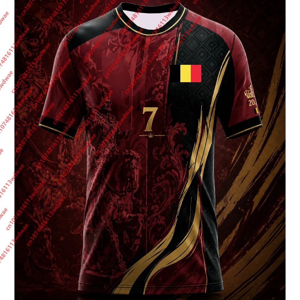 New arrivals Belgium clothing Football Jersey Quick-Dry De Bruyne 7 Football Tshirt Outdoor football Tracksuit T-shirt Kid Tee