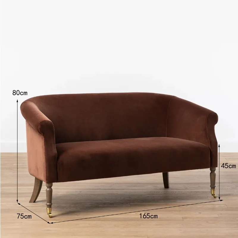 American Country Retro Three-Seat Sofa Set European Style for Small Apartment Simple Spots for Living Room Combining Comfort