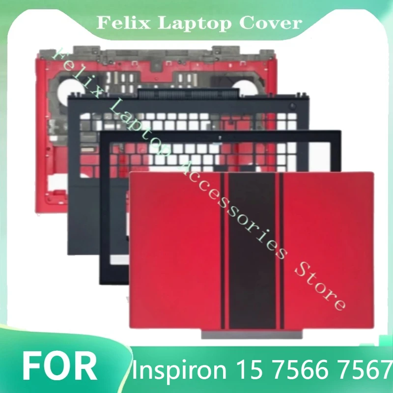 

For Inspiron 15 7000 7566 7567 NEW Laptop Housing Case Cover Red Laptop LCD Back Cover/Front Bezel/Palmrest/Bottom Base