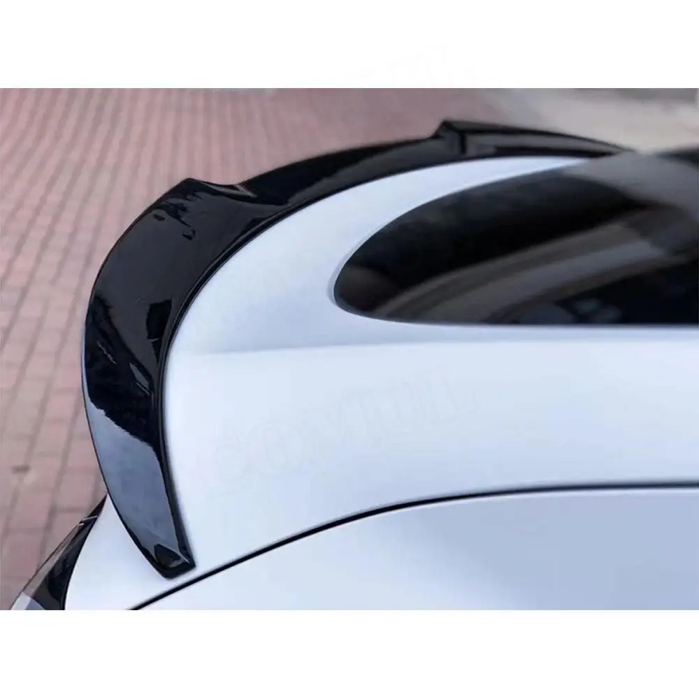 

VACOMUL Carbon Fiber/ABS Duckbill rear lip spoiler for Tesla Model Y 2021+ Rear Trunk Wing Spoiler Add On Car Style
