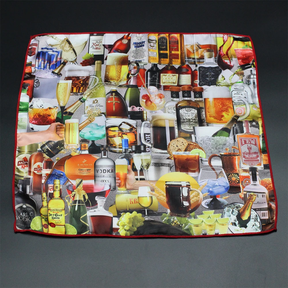 ชุดสูทผู้ชาย Pocket Square Western สหรัฐอเมริกาสไตล์ลําลองพิมพ์ผ้าเช็ดหน้าชุดสูทธุรกิจอย่างเป็นทางการอุปกรณ์เสริม