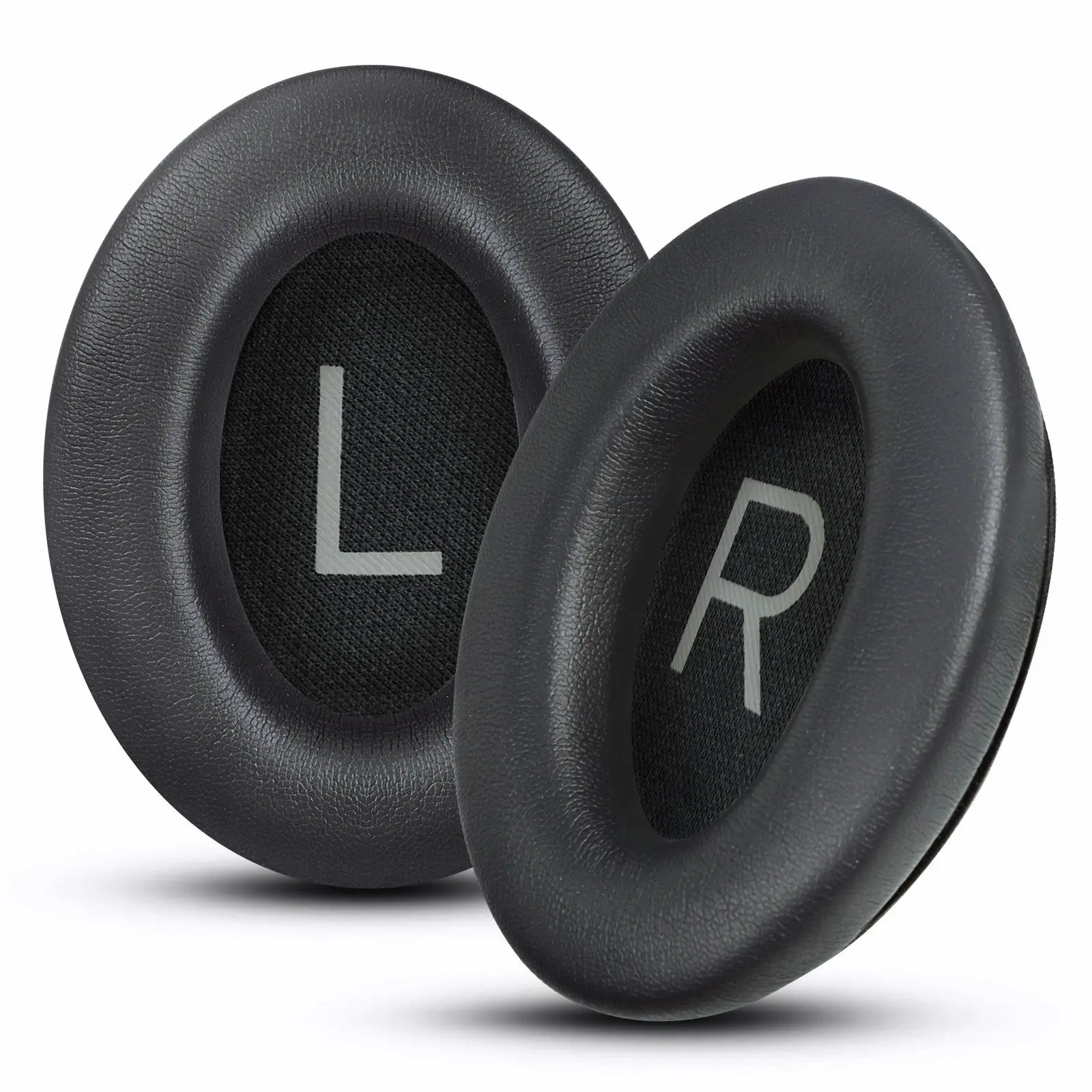 

2Pcs for BOSE QC45/QCSE black protein leather sound insulation cotton, earphone cover, sponge cover.