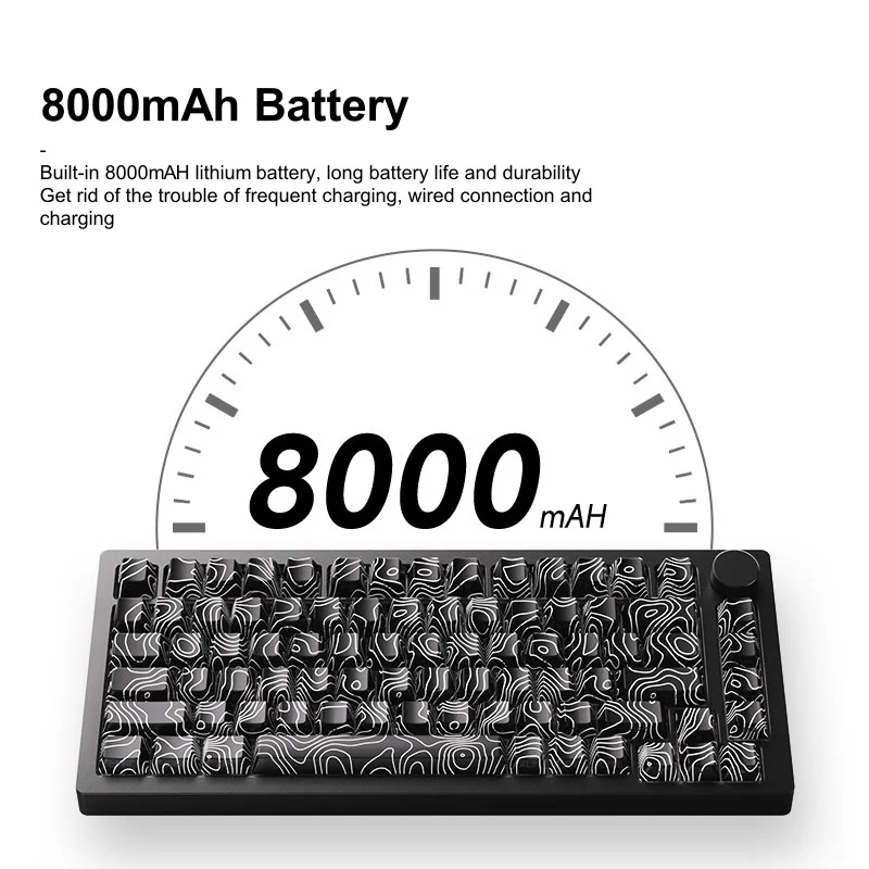 Akko MonsGeek M1 V5 SP Contour Lines Tri-mode Mechanical Keyboard 75% 3/5 Pins Customized Hot Swap RGB Rapid Disassemble Gasket