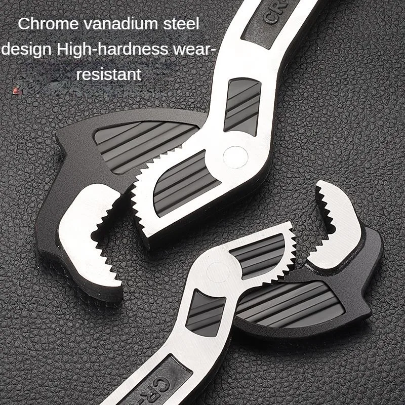 Multifunctional Wrench Chromium Vanadium Steel Self Adjusting Wrench Quick Opening Tube Universal Wrench Combination Tool Kit