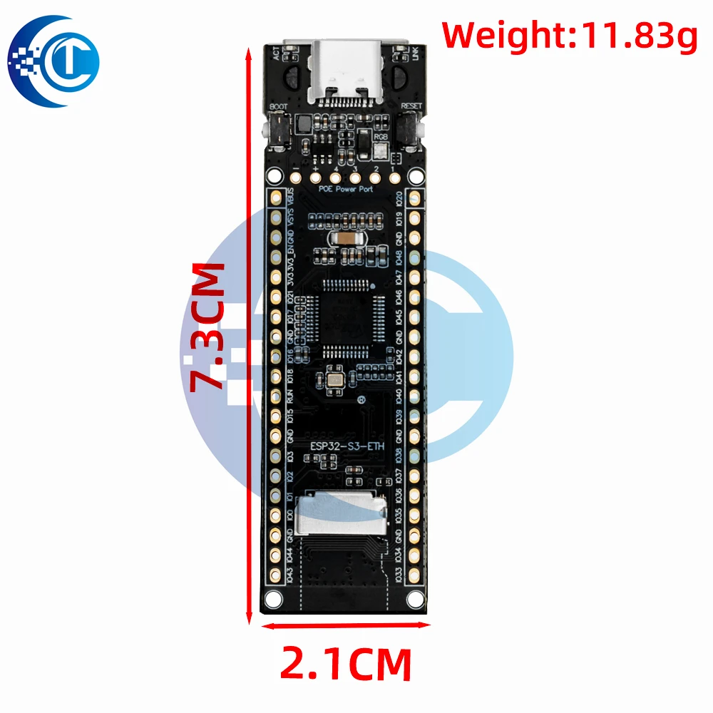 W5500 Chip 10/100Mbps ESP32-S3-ETH OV5640 Ethernet Development Board WiFi Bluetooth