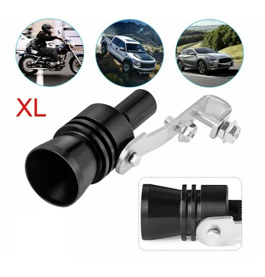 Universal Car Turbo Exhaust Pipe Roar Maker Sound Whistle Blow Simulator Muffler Pipe Whistle Auto Replacement Parts XL