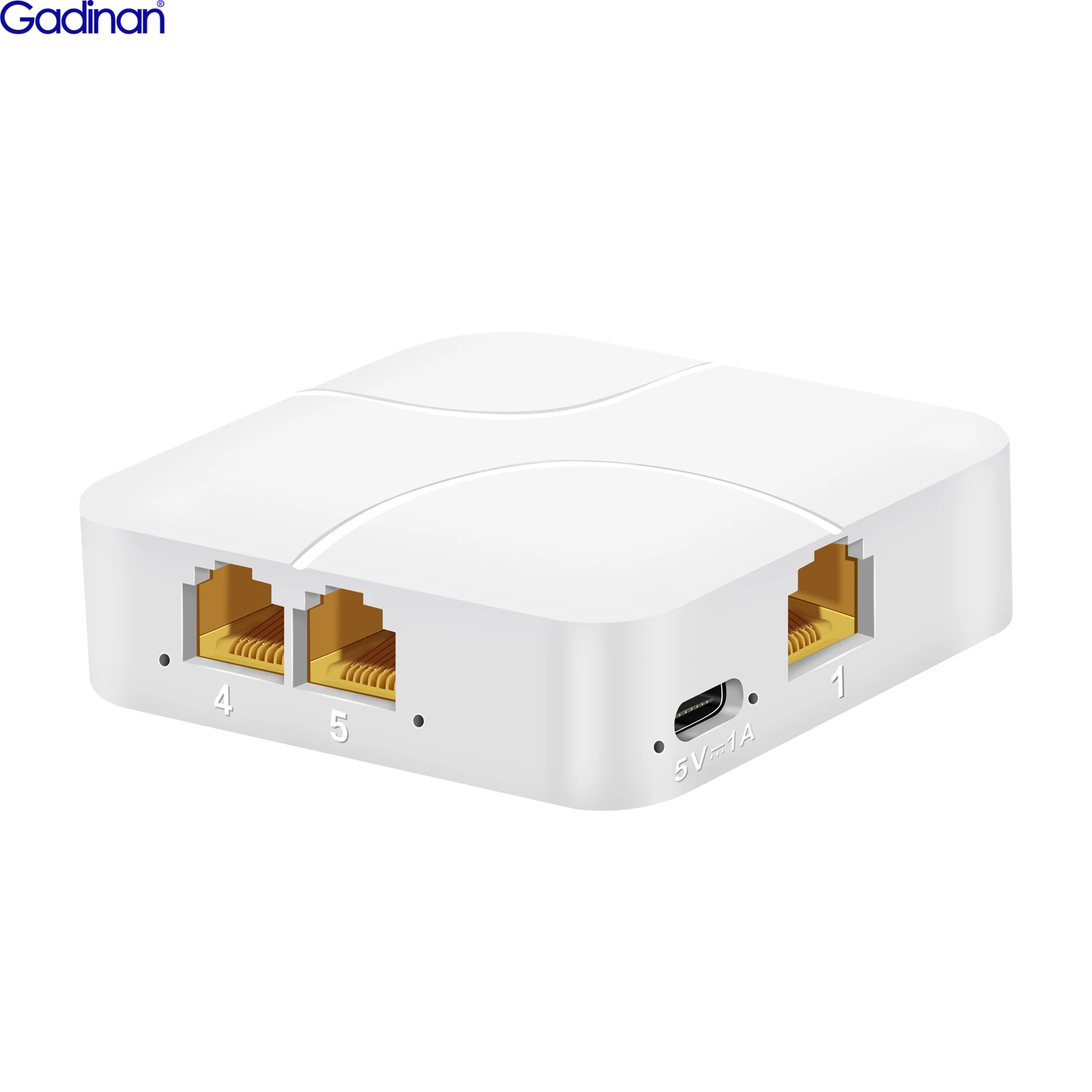 1000M Gigabit Network RJ45 Ethernet Converter 1 In 2/4 Out Splitter Adapter Cable Expander PC Laptop TV Box Router Converter